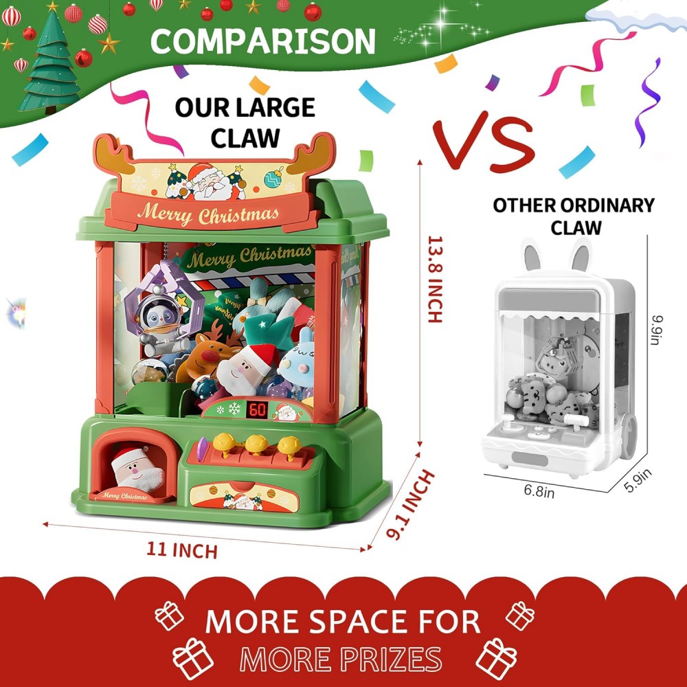 Рождественский автомат коготь  – обзор и цена Arcade Toy Claw Vending Machine