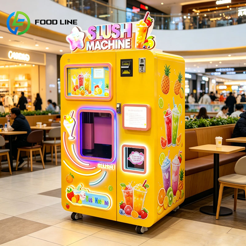 Умный торговый автомат для при – обзор и цена Slushie Machine Vending